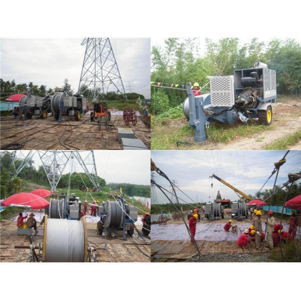 2 x 55kN шнуруя оборудования Tensioner с твиновскими проводниками пачки, Cummins Engine пулера