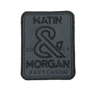 Pantone Color Paper Cover Iron On Custom Embroidered Patches For Hats