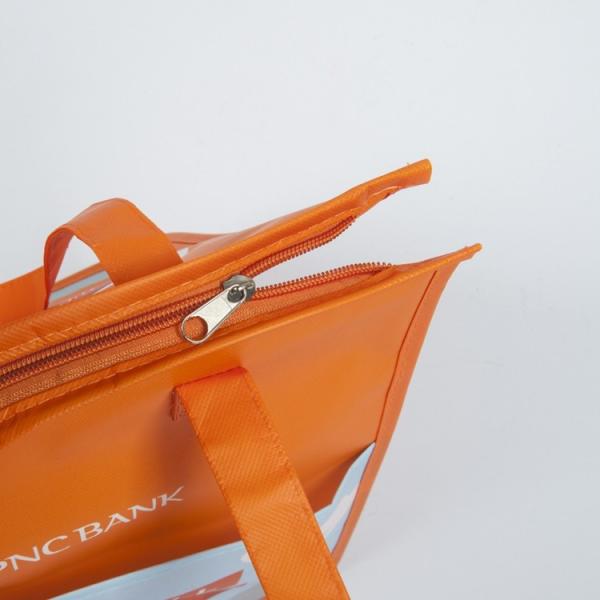 outdoor fitness thermal non woven cooler bag reusable insulated non woven lunch tote thermal food delivery bag