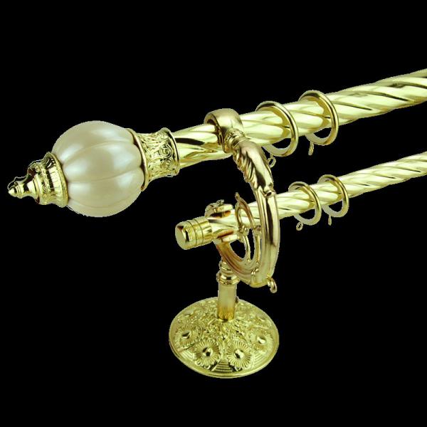 Morocco 1.5m Crystal 3m Pipe Curtain Rods Set For Bedroom