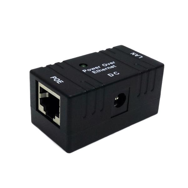 POE-IJ805-B (Black) Power Over Ethernet Adapter, POE Injector/Splitter (LED)