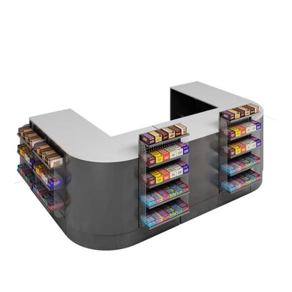 Retail Checkout Counter with Displaying Wiper Display Rack and Cold-rolled Sheet