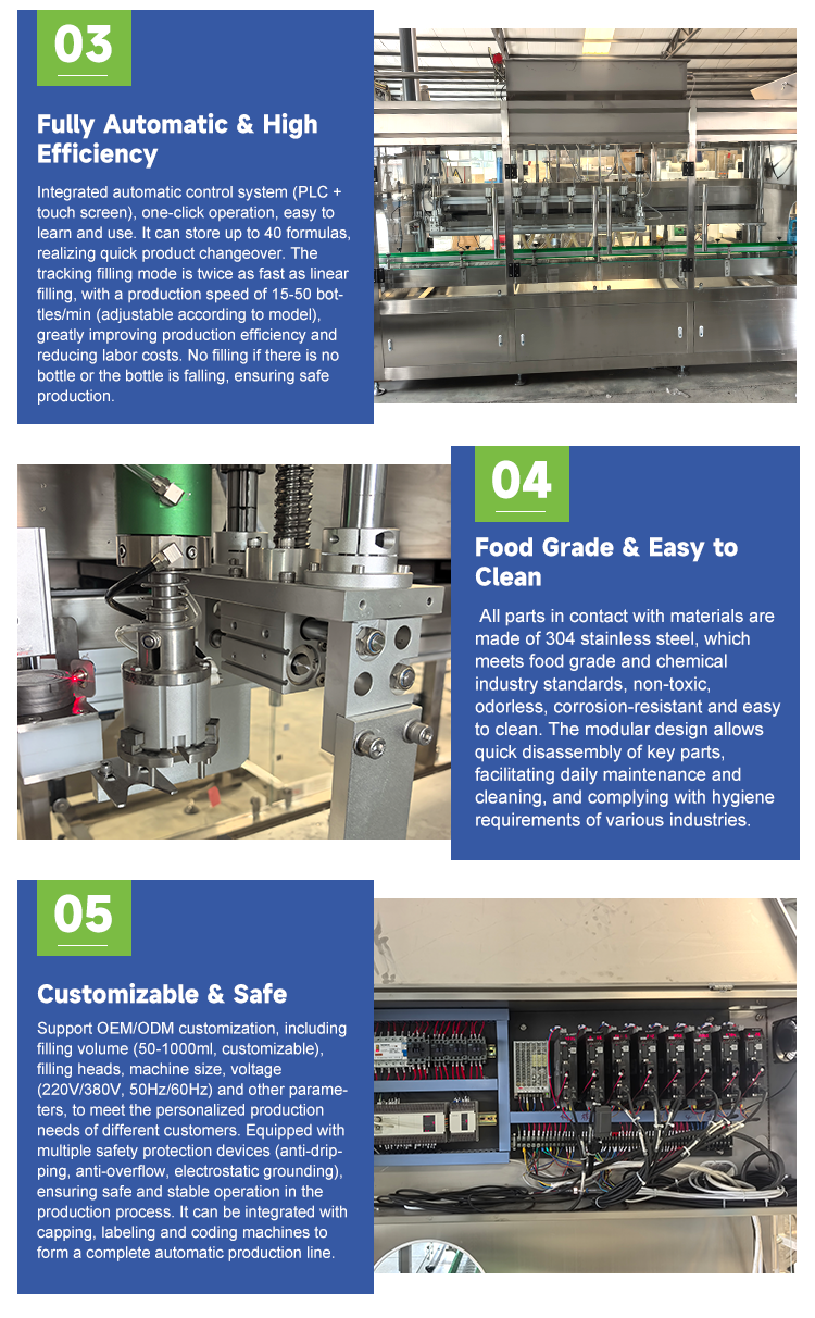 Professional Smooth Yellow Mustard Paste Mild Spice Condiment Packing Automatic Tracking Gear Pump Filling Machine