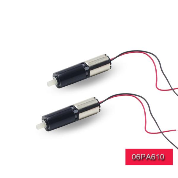 1.5v 3v High Torque Gear Motor , 6mm Coreless DC Motor With Plastic Planetary Gearbox