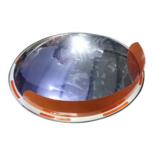Stainless Steel Concave Convex Mirror 60cm 80cm Reflective Traffic Curved Mirror