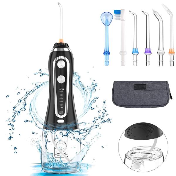 Oral Cleaning Water Jet Teeth Cleaner Waterproof Grade With 300ml Detachable Tank