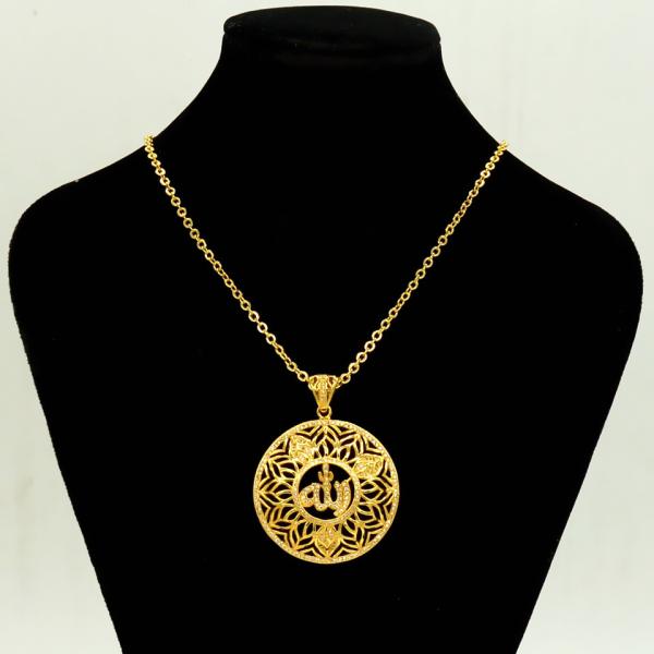 Vintage Allah pendants Women/Men jewelry Gift 18K Gold Plated Fashion african Jewelry