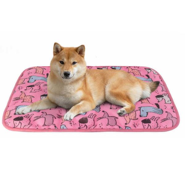Modern Summer Cooling Mat for Pets Breathable and Washable Fiber Ice Mat for Hot Weather Travel-Friendly for Cats/Dogs
