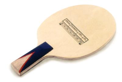 O sibilo Pong da fibra do carbono rema 7kg, placa do tênis de mesa com o punho de madeira curto ou longo