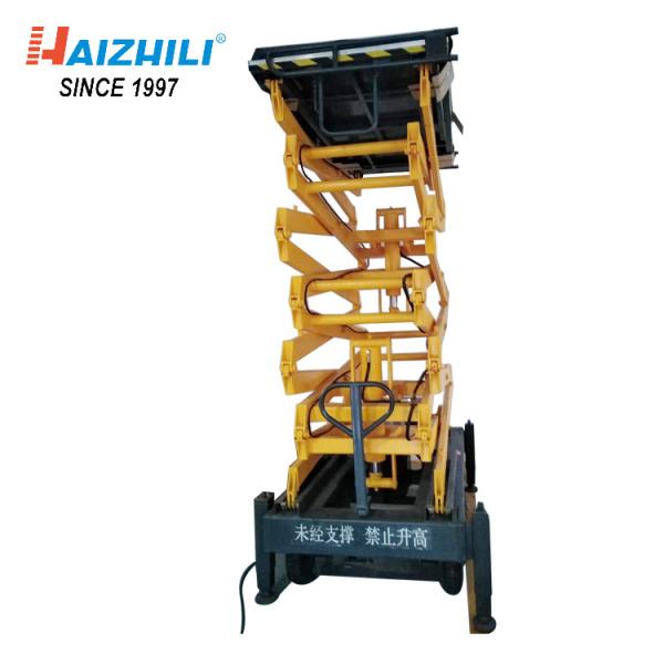 Large Capacity Hydraulic Scissor Lift Cart 1000KG 12 Meter Mobile 1 Year Warranty