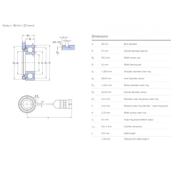 Original S K F France Motor encoder unit BMO-6204/048S2/UA108A