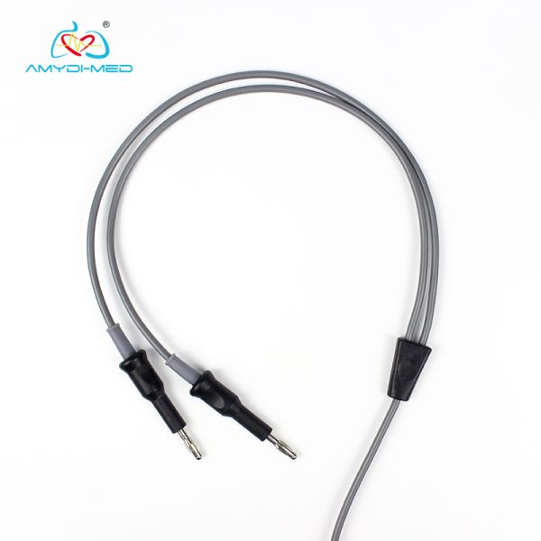 Soft Silicone Bipolar Coagulation Electrode Nonstick Forceps with 3000mm Reusable ESU Cable