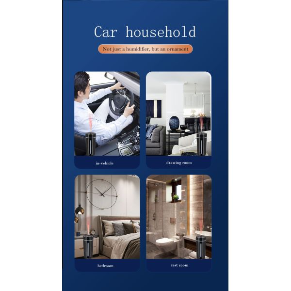 Large Capacity Portable Ultrasonic Humidifier With 7 Colors LED For Home Car Use