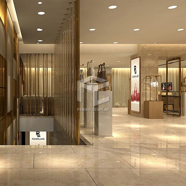 Golden Handbag Display Shelf Bag Shop Furniture Decoration Design