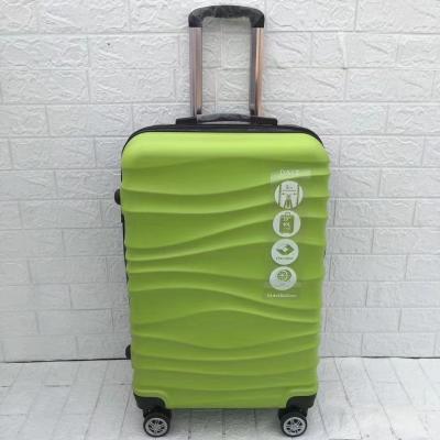 Practical Unisex ABS Hard Shell Suitcase , Double Zipper ABS Spinner Luggage