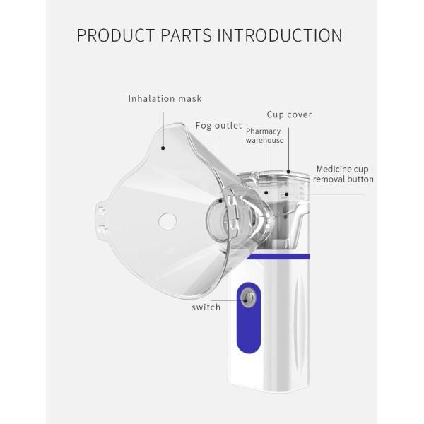 wholesale Portable  Mesh Nebulizer For Children Medical Atomizer