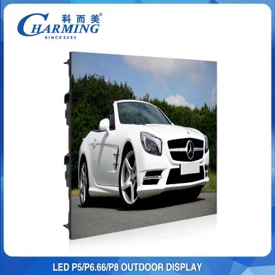 SMD2525 P4 P5 P8 Displays de parede de vídeo ao ar livre 900 W para publicidade