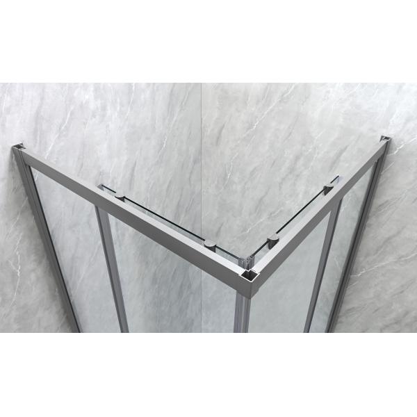 Sliding Opening European Shower Enclosure With Alum Frame And 5/6mm Tempered Glass