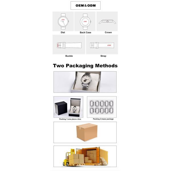 Водоустойчивое автоматическое механическое движение Японии Miyota дозора 3ATM