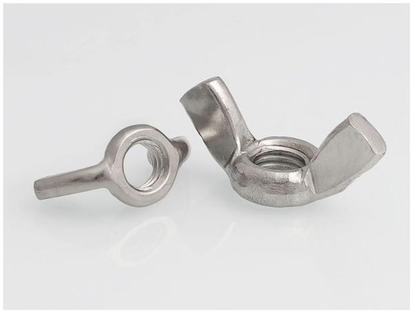 Stainless steel 304 316 Bright Butterfly Nut DIN315 Round Wing Nuts