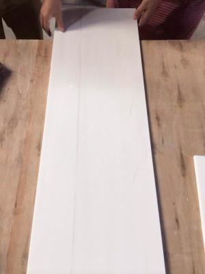 Pure White Dolomite Marble Natural Stone Tile With Soft Light Grey Vein