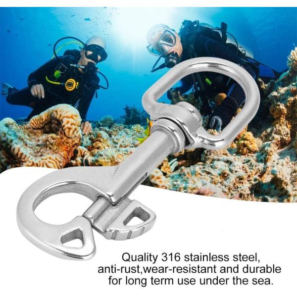 Ротационный собачий крюк дайвинг Снап болт с 316 нержавеющей стали Бабочка одно вращающее глаз