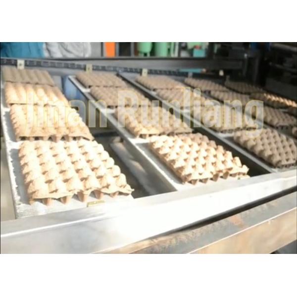 Small 1300-1500pcs Per Hour Egg Tray Machine Egg Carton Machine For Making Egg Trays Egg Cartons Shoes Trays Nursery Trays Aluminum molds PLC Controlled