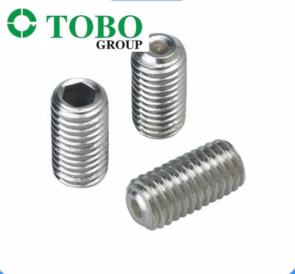 TOBO Supply DIN 913 Hex Socket Headless Screws Of Stainless Steel