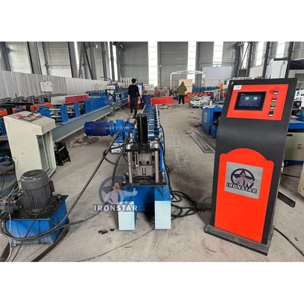 “Automatic Two Sizes U Channel Roll Former 30x50 30x70mm Roller Shutter Door Guide Rail Forming Machine Nicaragua Market U Guide Rail Forming Machine Combined 2 Size Shutter Door Track Roll Forming ”