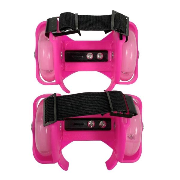 YOBANG Pink girls Heel Wheel Skates Jet Wheelies for Shoes Adjustable Heel Skates