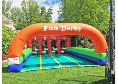 Unicorn Theme Inflatable Games For Kids , Funny Sports Matching Game For Outdoor Activity