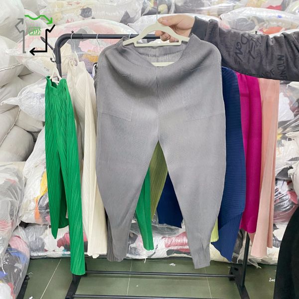 All Season Used Women's Pants Pleated Second Hand Chinese Pants Grade A