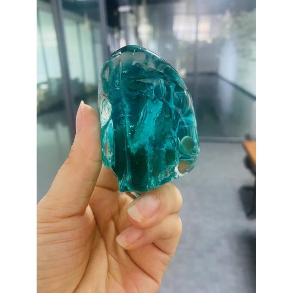 Hotel Lobby Villa Proyecto de decoración del salón de banquetes lujo de lluvia de vidrio de piedra gemas lámpara de candelabros accesorios