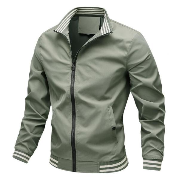 2023 Mens Polyester Cotton Padded Coat Bomber Regular Length Weaving Method Woven