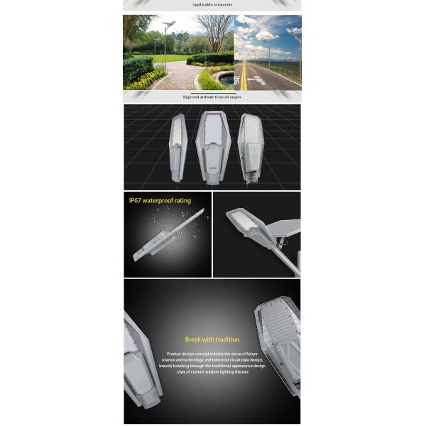 Solar Panel Powered Street Led Light Waterproof Ip65 Outdoor Lighting Streetlight