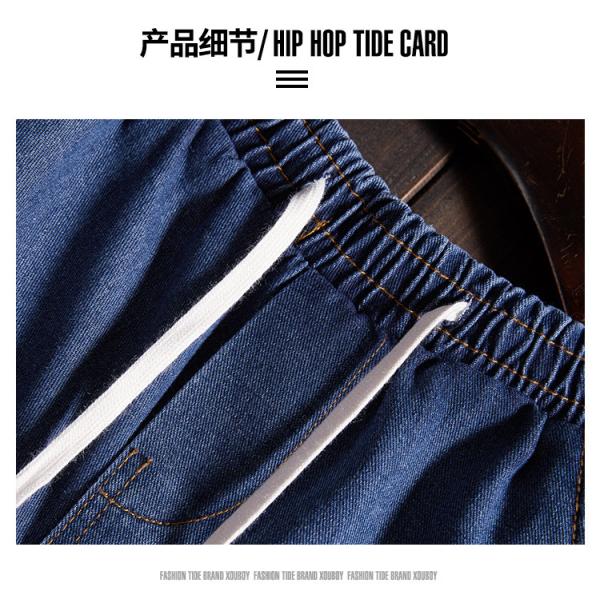 El vintage del ODM del OEM lava los pantalones cortos ligeros del cargo de los hombres apenados de los vaqueros para el verano