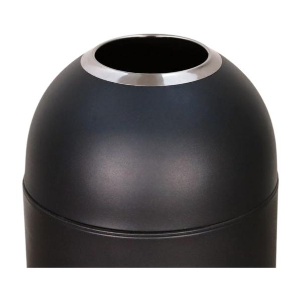 Modern Stainless Steel Open Top Dustbin Large Capacity Commercial Coffee Shop Hotel Vertical Waste Bin
