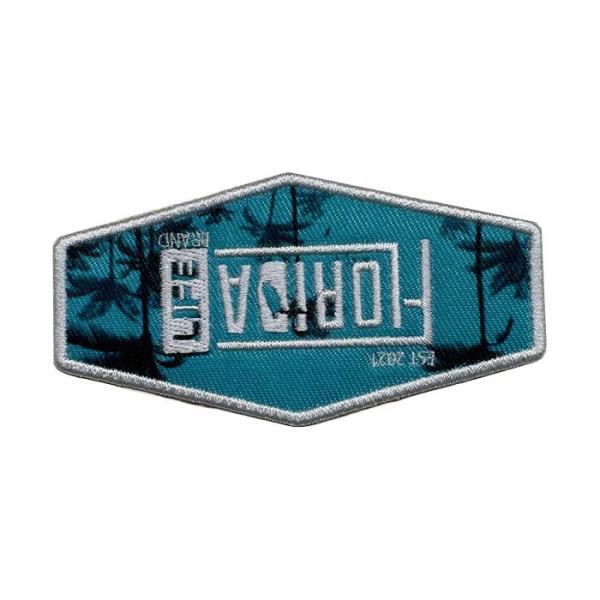 Straw Hat Embroidered Printing Iron On Sublimation Patches Sew On