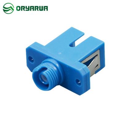 SC To FC Simplex Hybrid Fiber Adapter Blue Color