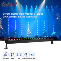 24*2W RGBW 4in1 Led Wallwasher Bar Sound Mode Dj Wedding City Events Stage Led Wash Light