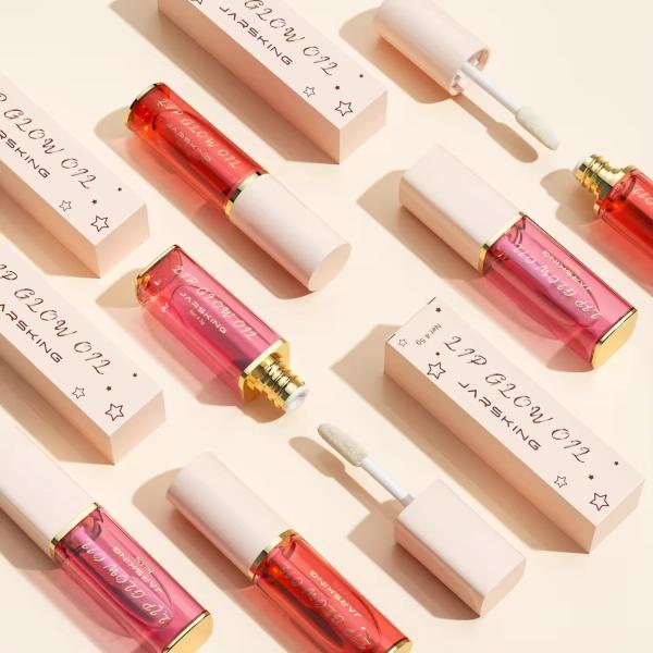 Tubes de gloss vides écologiques avec design personnalisé, conteneurs d'huile pour les lèvres en plastique