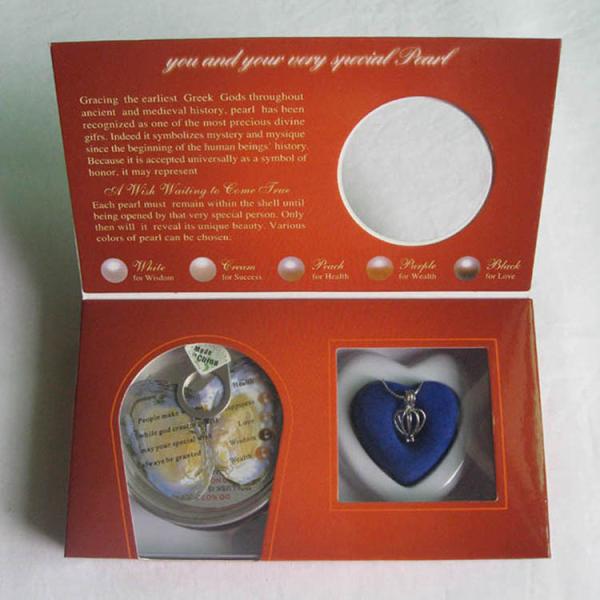 DIY Amazing Gift Wish Pearl Necklace Set Oyster Drop Pendant with 6-7mm Freshwater Pearl