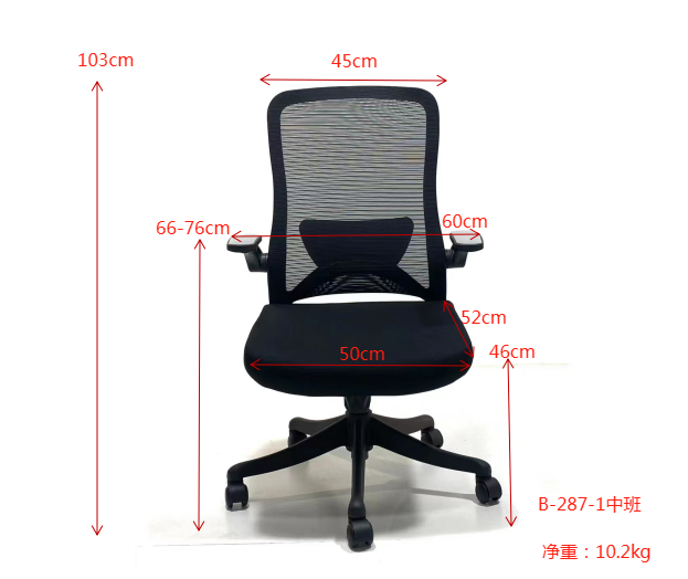Low Back Manager Mesh Office Staff Chair Ergonomic Revolving