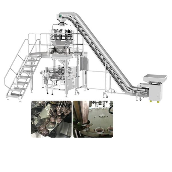 Завалка чашки шоколада закуски частицы главного Multihead Weigher 20 блочная форменная и герметизируя машина