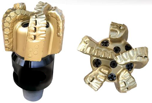 Steel Body / Matrix Body PDC Drill Bit 5 Blades For Water Well / Gas Oil Well Drilling