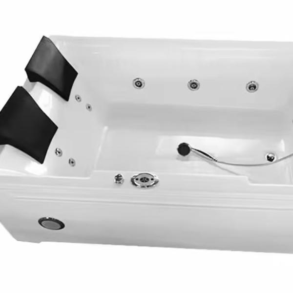 Baños de hidromasaje de acrílico blanco de 1500 mm y jacuzzis para dos personas Baño de spa para baño