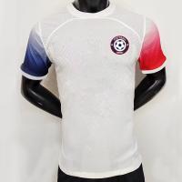 Camisa de futebol 100% poliéster 140-145gm Camisa de futebol branca