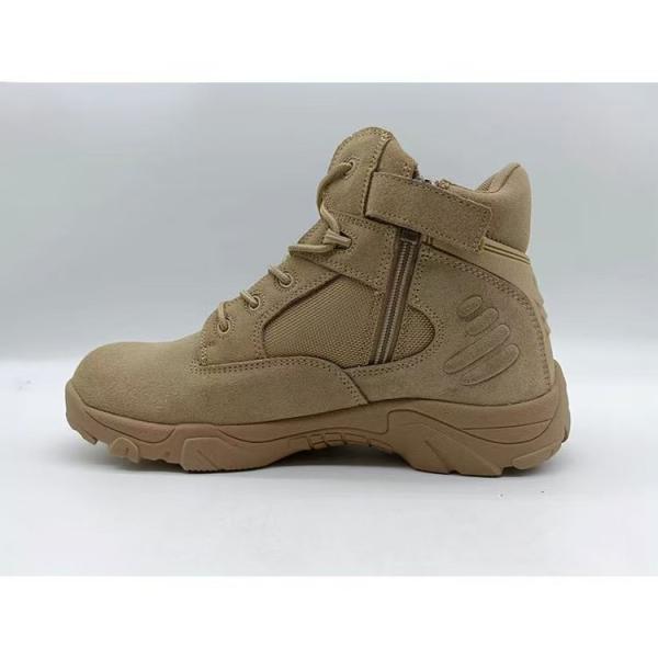 Mens Suede Work Boots Brown Lightweight Desert Hiking Boots Outdoor