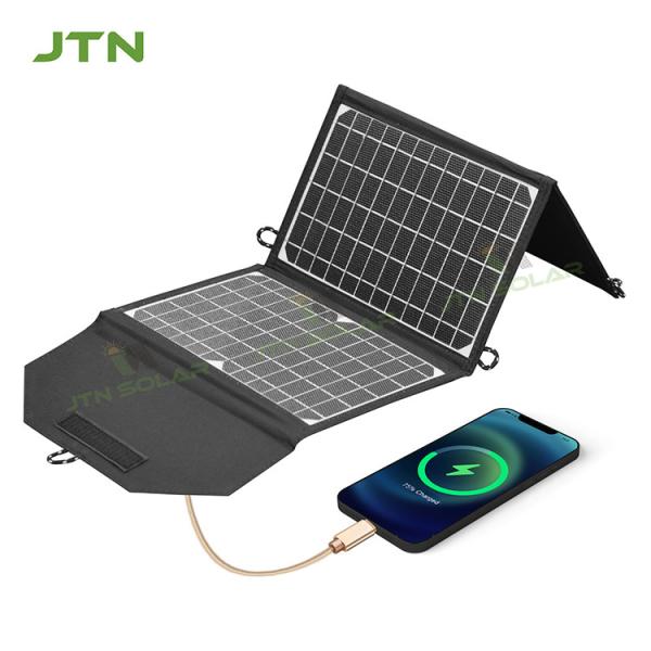Lightweight Portable Solar Panel Mono Cell USB Port 20W For Mobile Homes