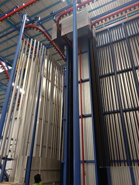 ABD CE Certification Big Cyclone Waste water Treatment System Customized Space Vertical Powder Coating Line Of Aluminium Alloy Profile With 400m2/T